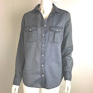 J. Crew Blue Chambray Shirt